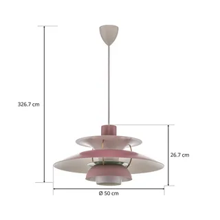 PH 5 500 hanglamp in de kleuren van Rosa by Louis Poulsen – product photo 3 of 4