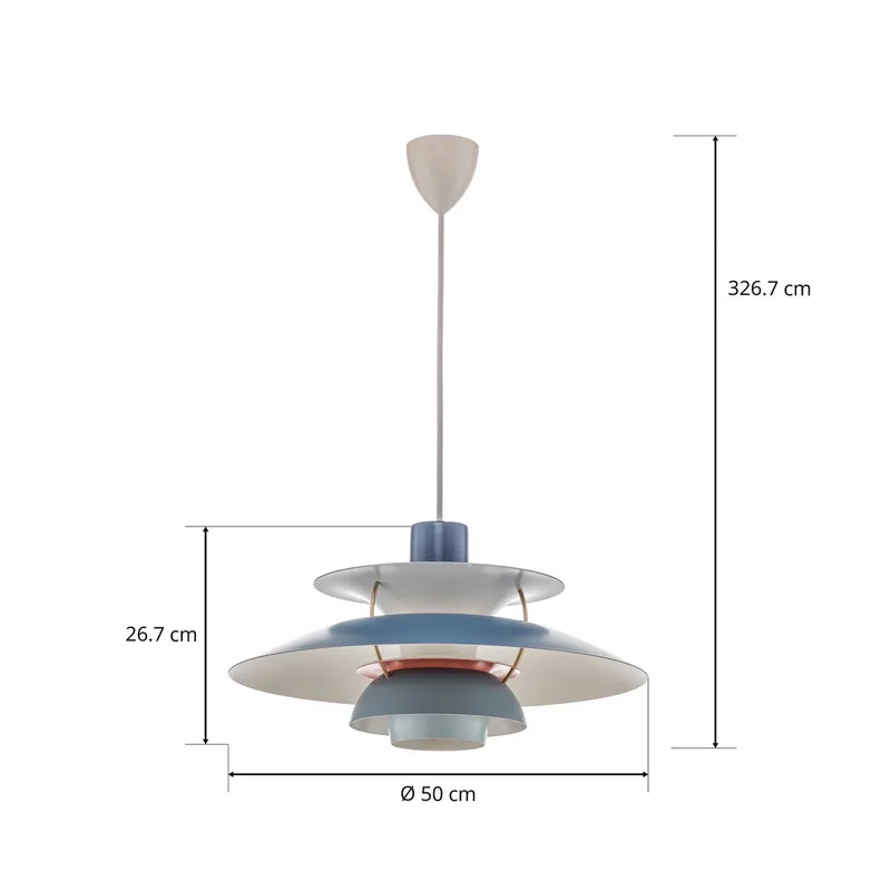 PH 5 500 hanglamp, kleuren: blauw by Louis Poulsen – product photo 3 of 5