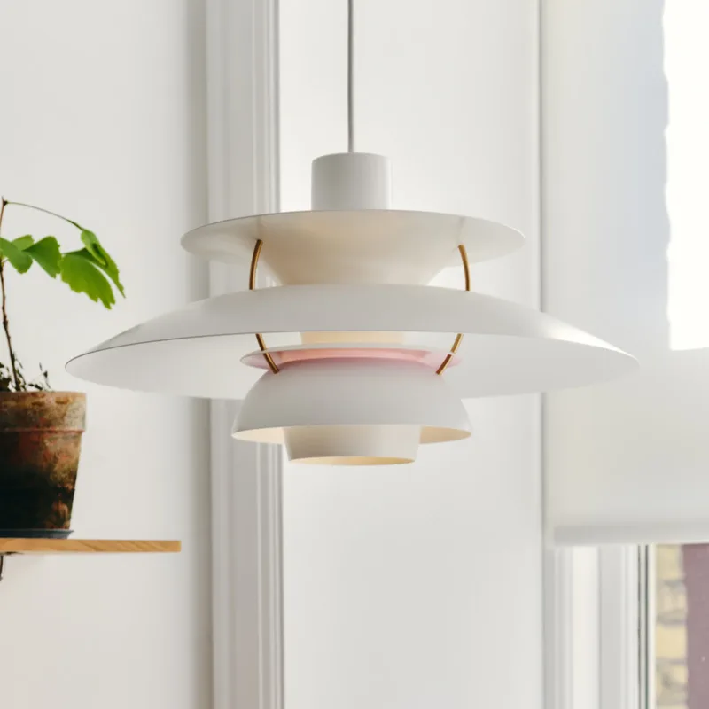 PH 5 500 hanglamp Modern White - Louis Poulsen - Woonkamer - Designer - Metaal - 1 lamp von Louis Poulsen – Produktfoto