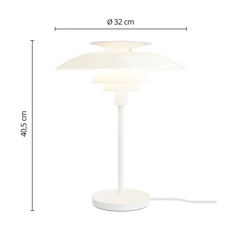 PH 80 tafellamp, opaalwit, Ø 32 cm, E14 de Louis Poulsen – photo du produit 4 sur 5