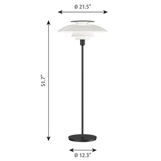 PH 80 Vloerlamp Opal/Black de Louis Poulsen – photo du produit 3 sur 3