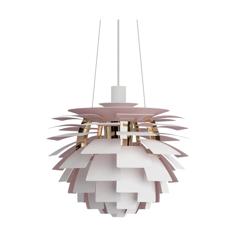 PH Artichoke Anniversary edition Pendelleuchte Matte white-pale rose Ø48 cm by Louis Poulsen – product photo