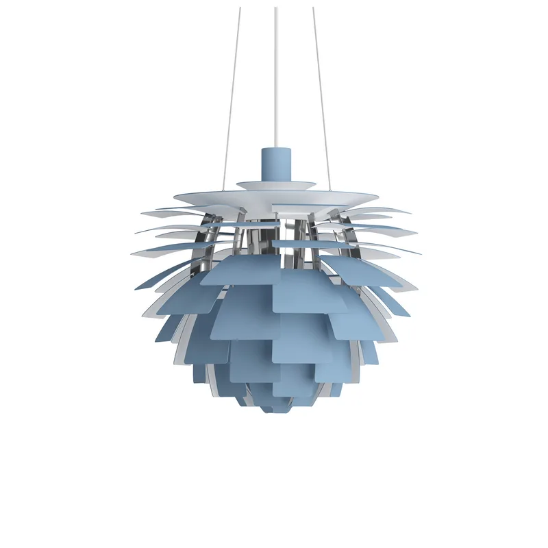 PH Artichoke hanglamp, blauw/chroom, Ø 48 cm - Louis Poulsen - Woonkamer - Modern - Metaal - 1 lamp by Louis Poulsen – product photo