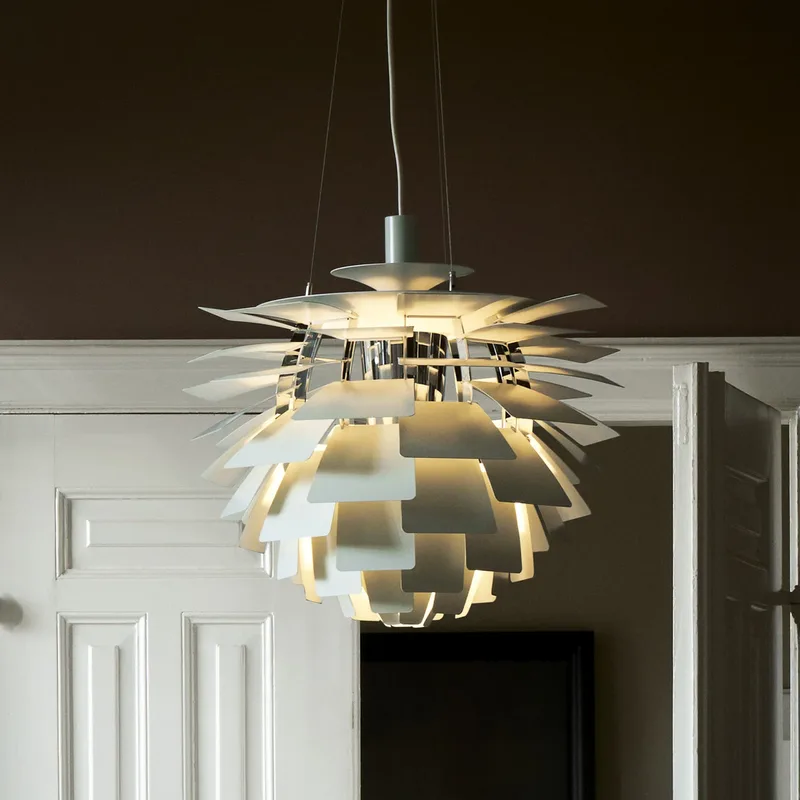 PH Artichoke hanglamp, groen/chroom, Ø 48 cm - Louis Poulsen - Woonkamer - Modern - Metaal - 1 lamp by Louis Poulsen – product photo