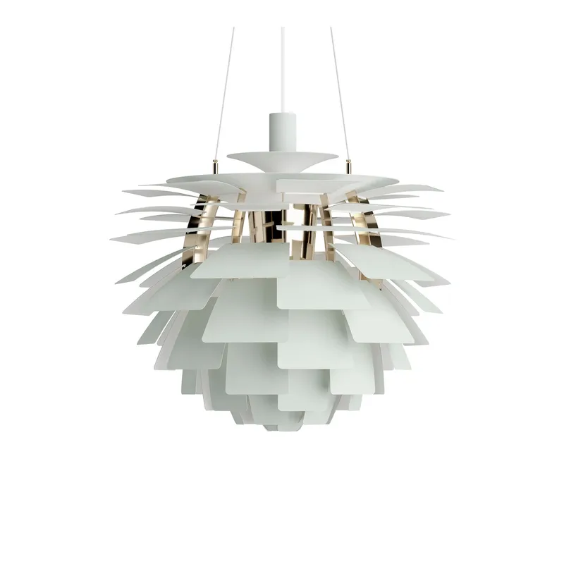PH Artichoke hanglamp, groen/messing Ø 60 cm - Louis Poulsen - Woonkamer - Modern - Metaal - 1 lamp by Louis Poulsen – product photo