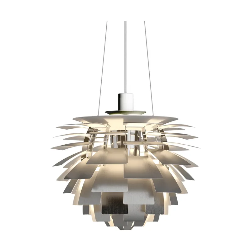 PH Artichoke Pendelleuchte LED Edelstahl gebürstet, Ø48 cm från Louis Poulsen – produktbild