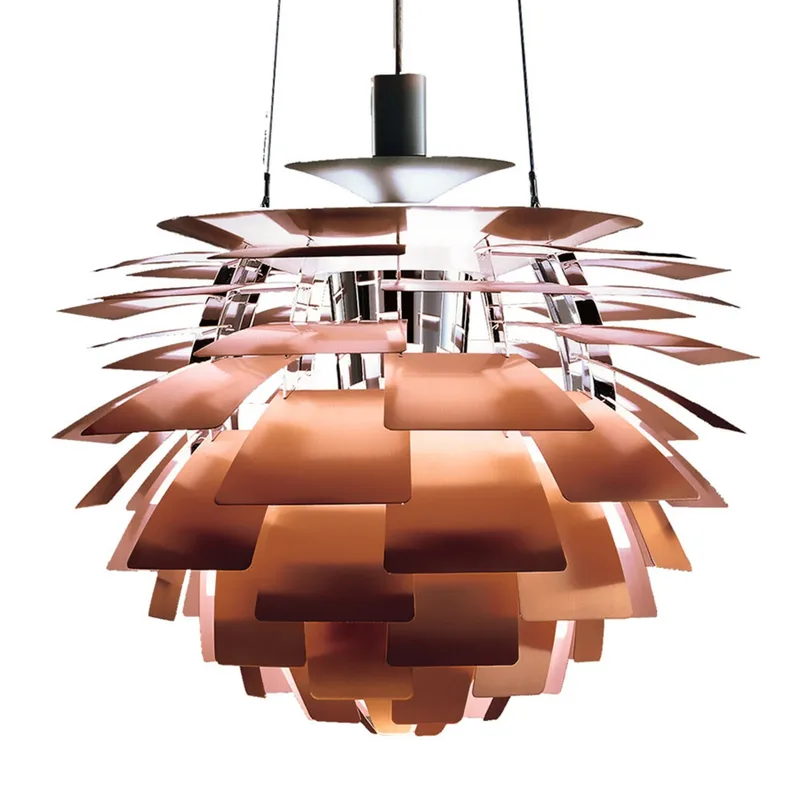 PH Artichoke V4 hanglamp, koper, Ø 60 cm - Louis Poulsen - Woonkamer - Scandinavisch - Metaal - 1 lamp by Louis Poulsen – product photo