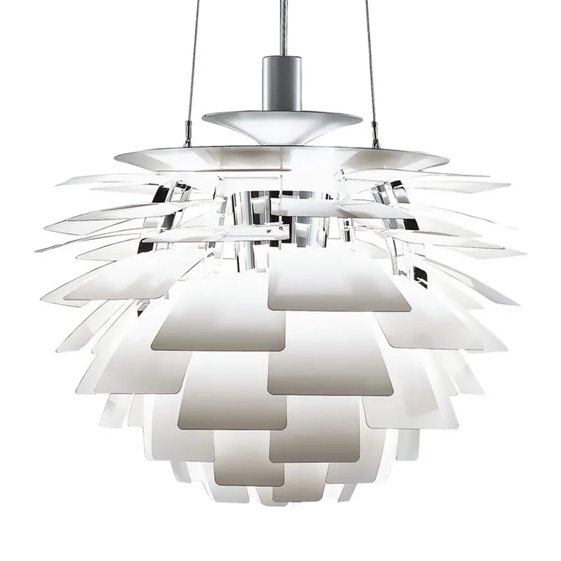 PH Artichoke V4 hanglamp, wit, Ø 60 cm - Louis Poulsen - Woonkamer - Scandinavisch - Metaal - 1 lamp by Louis Poulsen – product photo