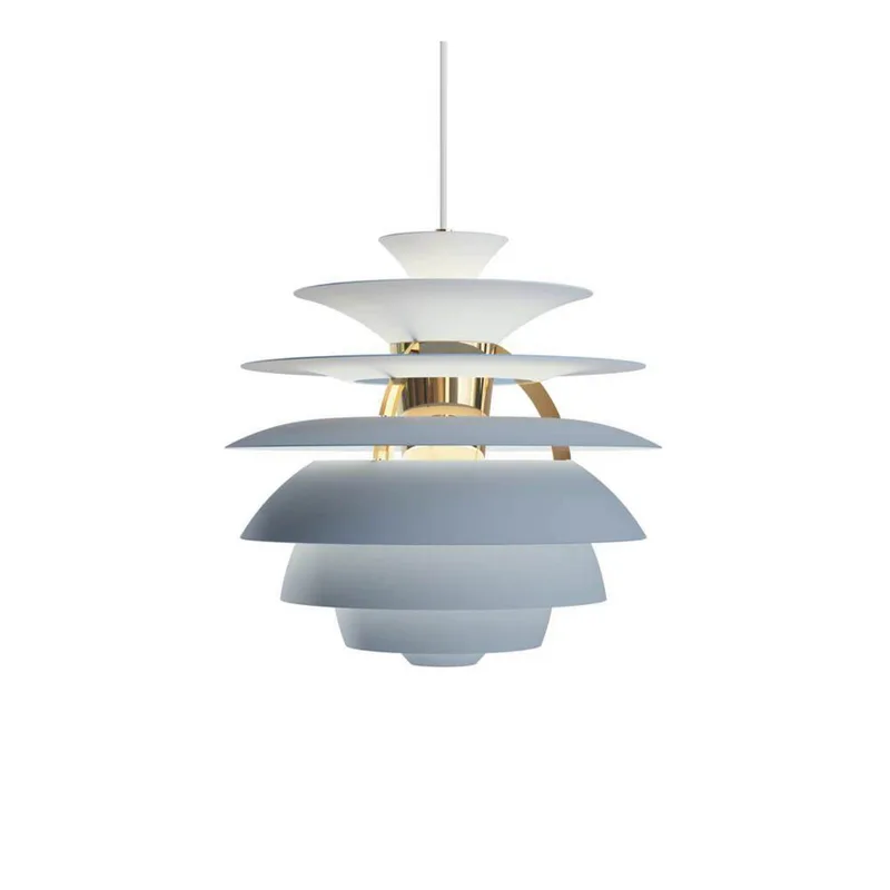 PH Snowball hanglamp, blauw/brons, Ø 40 cm - Louis Poulsen - Woonkamer - Aluminium by Louis Poulsen – product photo