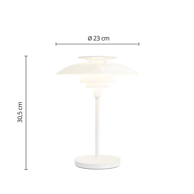 PH80 PORTABLE accu-lamp, opaalwit, IP44 van Louis Poulsen – productfoto 4 van 5