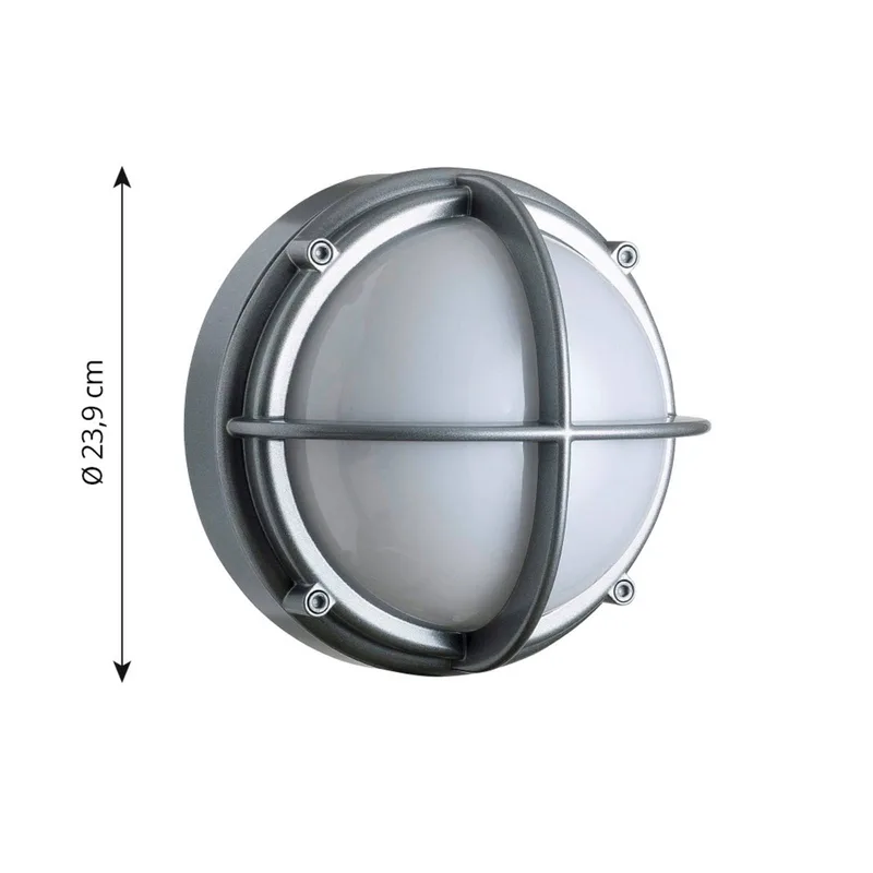 Skot LED buiten wandlamp, opaal/aluminium von Louis Poulsen – Produktfoto 3 von 3