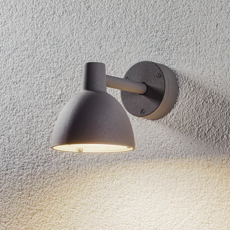 Toldbod 155 buitenwandlamp grijs - Louis Poulsen - Slaapkamer - Aluminium by Louis Poulsen – product photo
