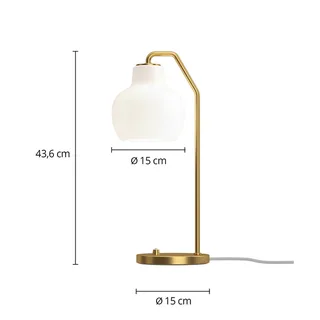 VL Ring Crown tafellamp wit/messing E14 från Louis Poulsen – produktbild 4 av 4