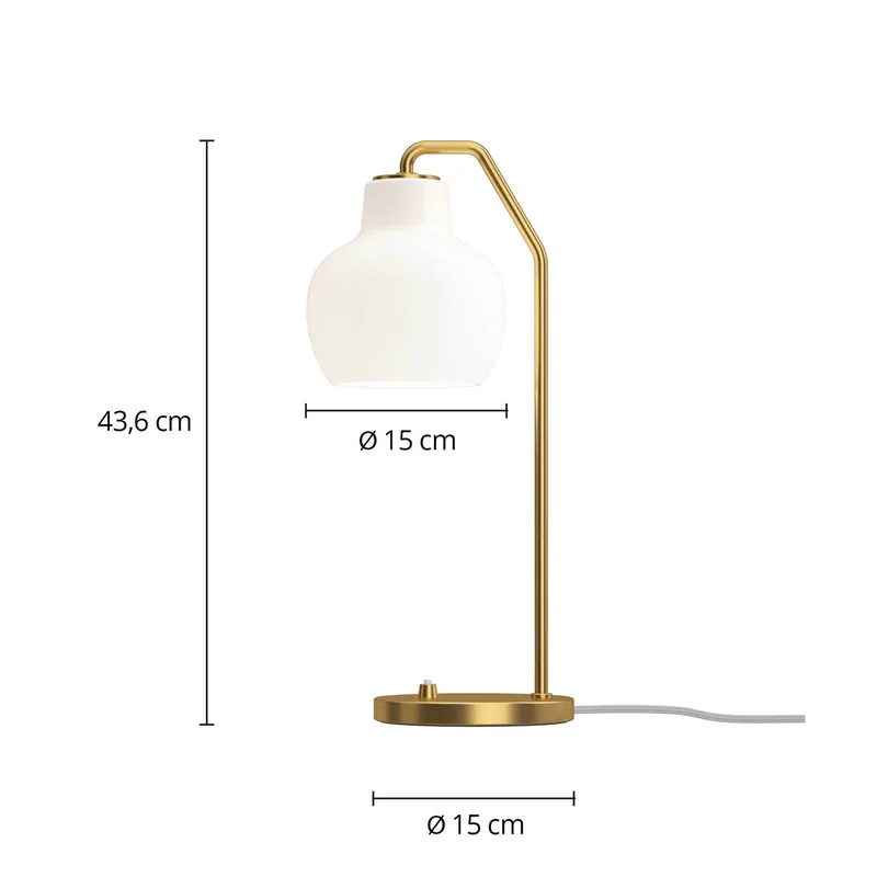 VL Ring Crown tafellamp wit/messing E14 från Louis Poulsen – produktbild 4 av 4