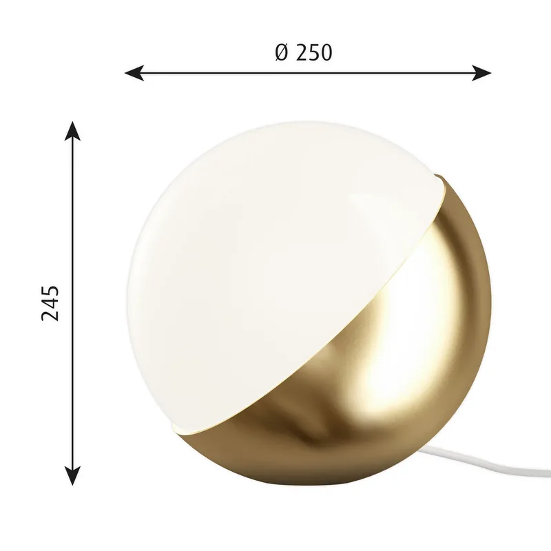 VL Studio Taffellamp/Vloerlamp Ø250 Brass - Louis Poulsen - Woonkamer - Designer - Metaal by Louis Poulsen – product photo