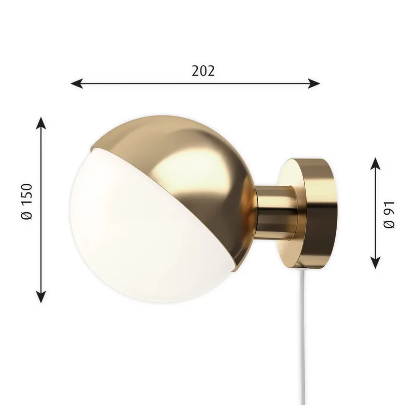 VL Studio wandlamp, Ø 15 cm, messing - Louis Poulsen - Gang / Hal - Designer - Metaal - Rond by Louis Poulsen – product photo