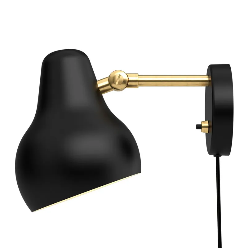 VL38 Wandlamp Zwart - Louis Poulsen - Woonkamer - Designer - Metaal - 1 lamp von Louis Poulsen – Produktfoto