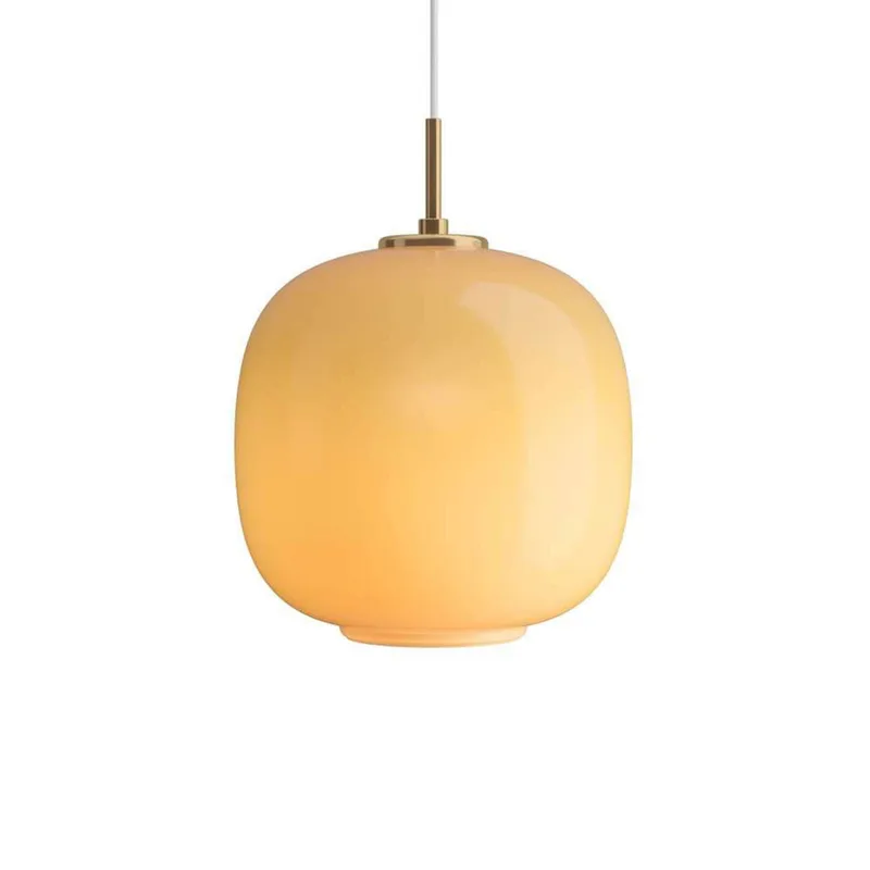 VL45 Radiohus hanglamp, Ø 25 cm, amber - Louis Poulsen - Woonkamer - Glas by Louis Poulsen – product photo