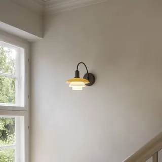 Wandlamp PH 2/2, uitsteek 32 cm, amber/wit de Louis Poulsen – photo du produit 3 sur 5