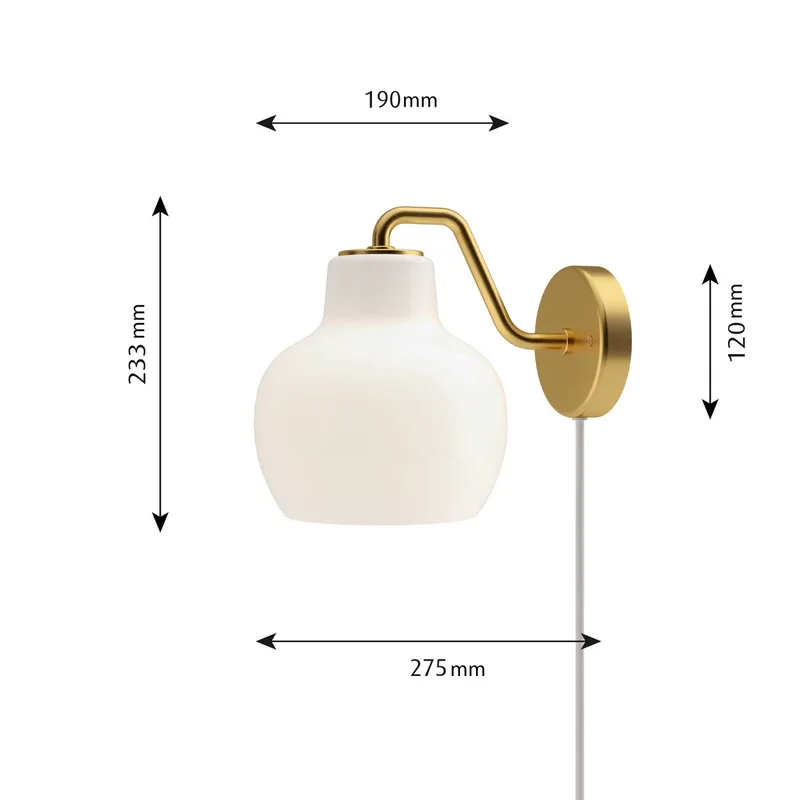 Wandlamp VL Ring Crown, stekkersnoer fra Louis Poulsen – produktbillede 3 af 3