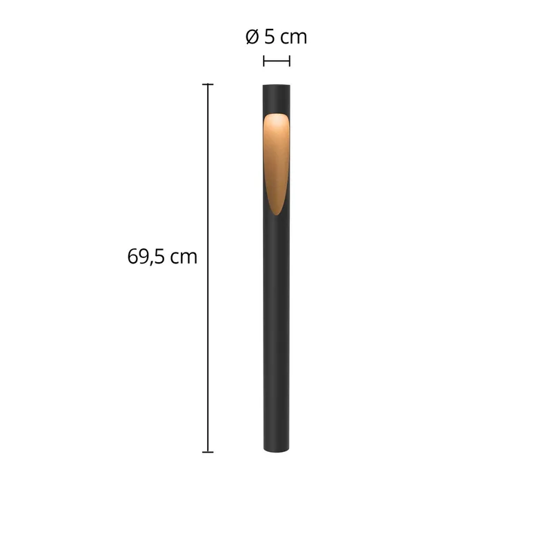 Wegelampe Flindt 830 70cm Erdstück 24V by Louis Poulsen in Schwarz – product photo