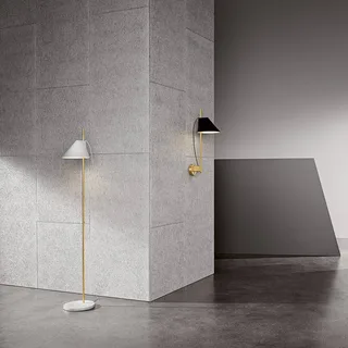 Yuh Vloerlamp Wit/Geelkoper van Louis Poulsen – productfoto 2 van 2