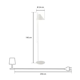 Yuh Vloerlamp Wit från Louis Poulsen – produktbild 4 av 5