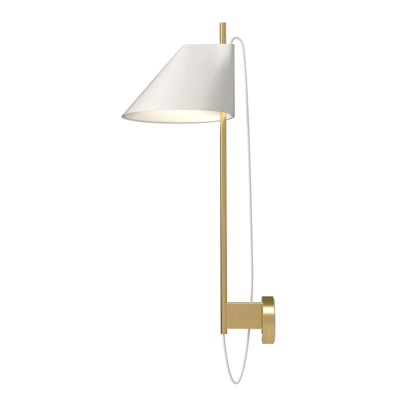 Yuh Wandlamp Wit/Geelkoper - Louis Poulsen Yuh Brass - Woonkamer - Designer - Metaal - 1 lamp van Louis Poulsen – productfoto