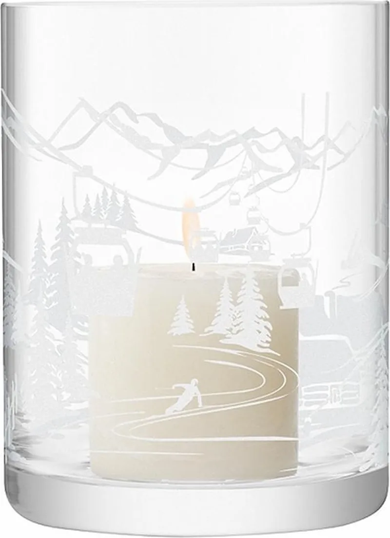 Alpine Windlicht - 19 cm van LSA International in Transparant – productfoto