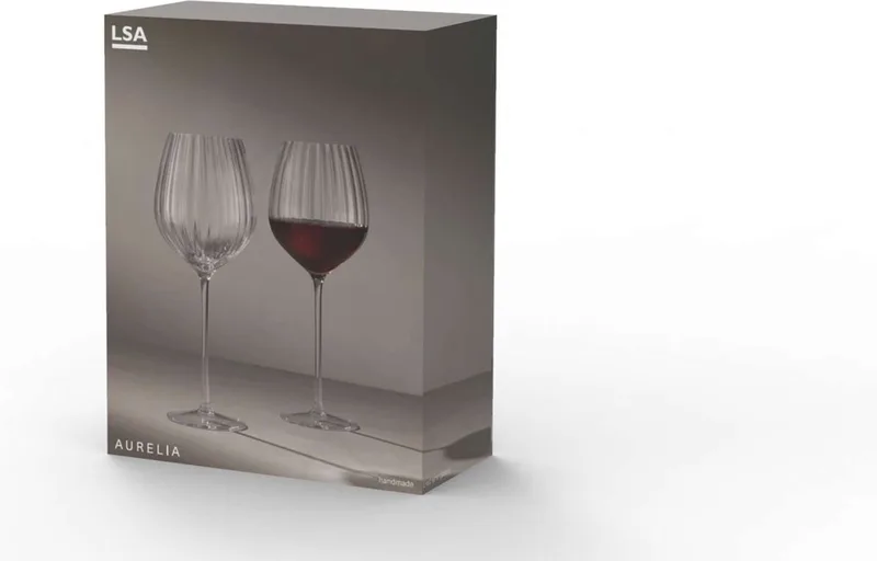 Aurelia Wijnglas Rood 660 ml Set van 2 Stuks - Glas van LSA International in Transparant – productfoto