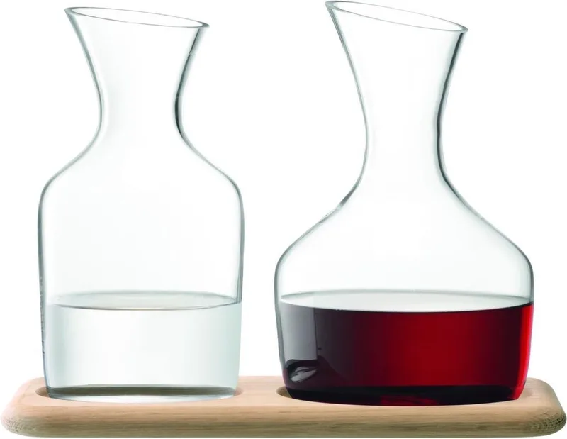Bar & Wine Karaf voor Wijn/Water - Set van 2 Stuks van LSA International in Transparant – productfoto