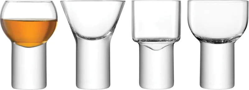Boris Likeurglas 60-90 ml Set van 4 Stuks Assorti - Glas by LSA International in Transparent – product photo