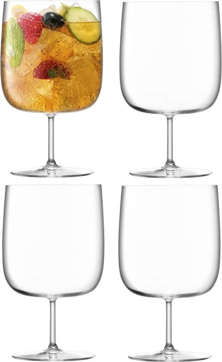 Borough Glas Bier - 625 ml - Set van 4 Stuks van LSA International in Transparant – productfoto