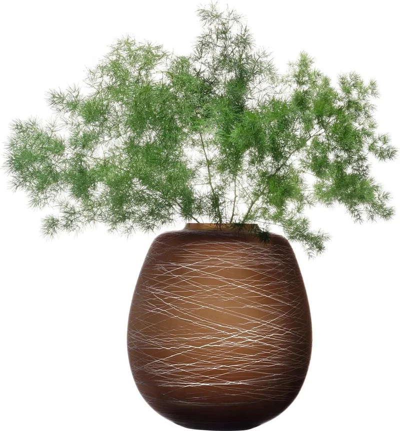 Boulder Vaas - Ø 23,9 cm - H 27,2 cm by LSA International in Brown – product photo