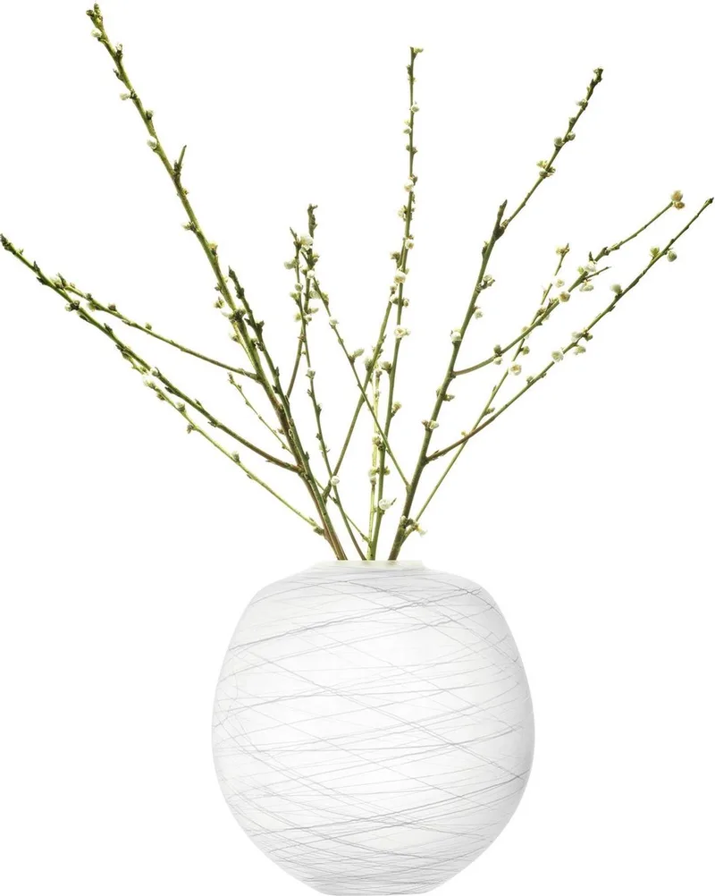 Boulder Vaas - Ø 30,7 cm - H 32,4 cm by LSA International in White – product photo