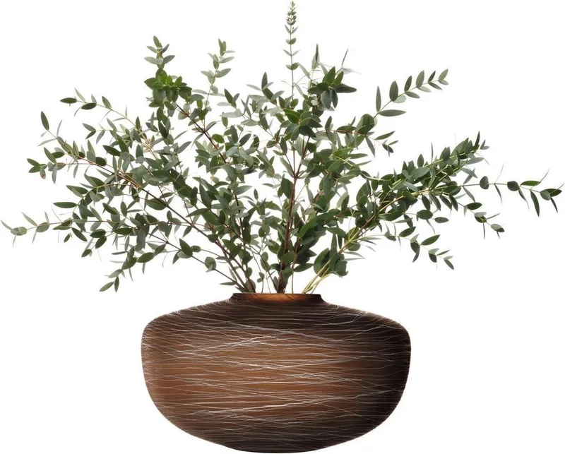 Boulder Vaas - Ø 30,9 cm - H 19 cm by LSA International in Brown – product photo