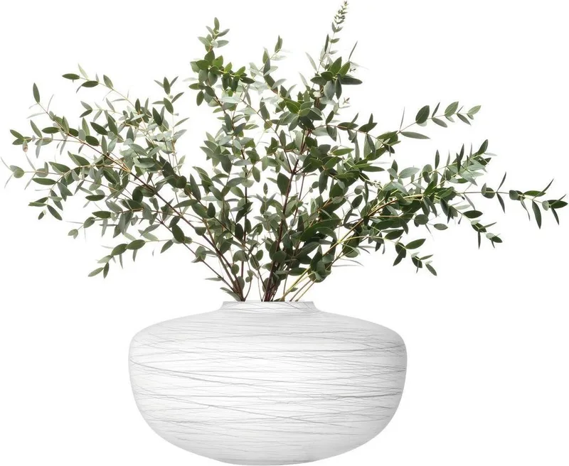 Boulder Vaas - Ø 30,9 cm - H 19 cm by LSA International in White – product photo