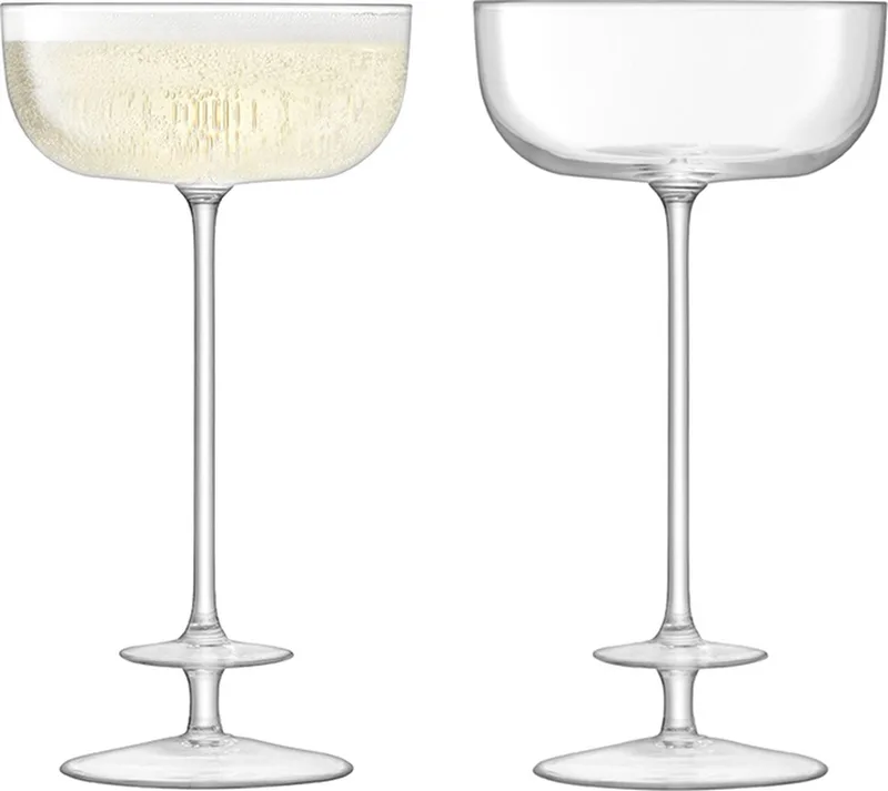 Champagne Theatre Champagne Glas 210 ml Set van 2 Stuks - Glas by LSA International in Transparent – product photo