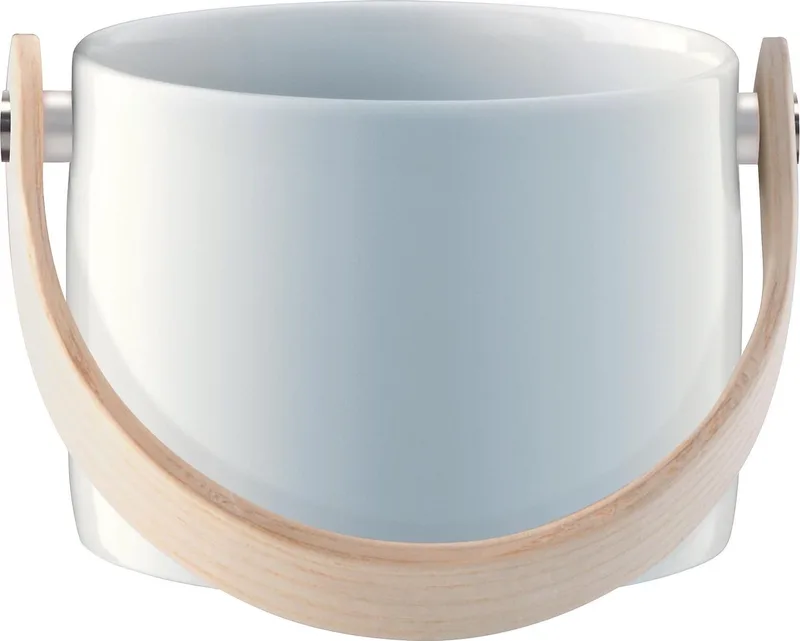 Circle Schaal - Incl. Handvat - Porselein - Ø 8 x 6 cm by LSA International in White – product photo