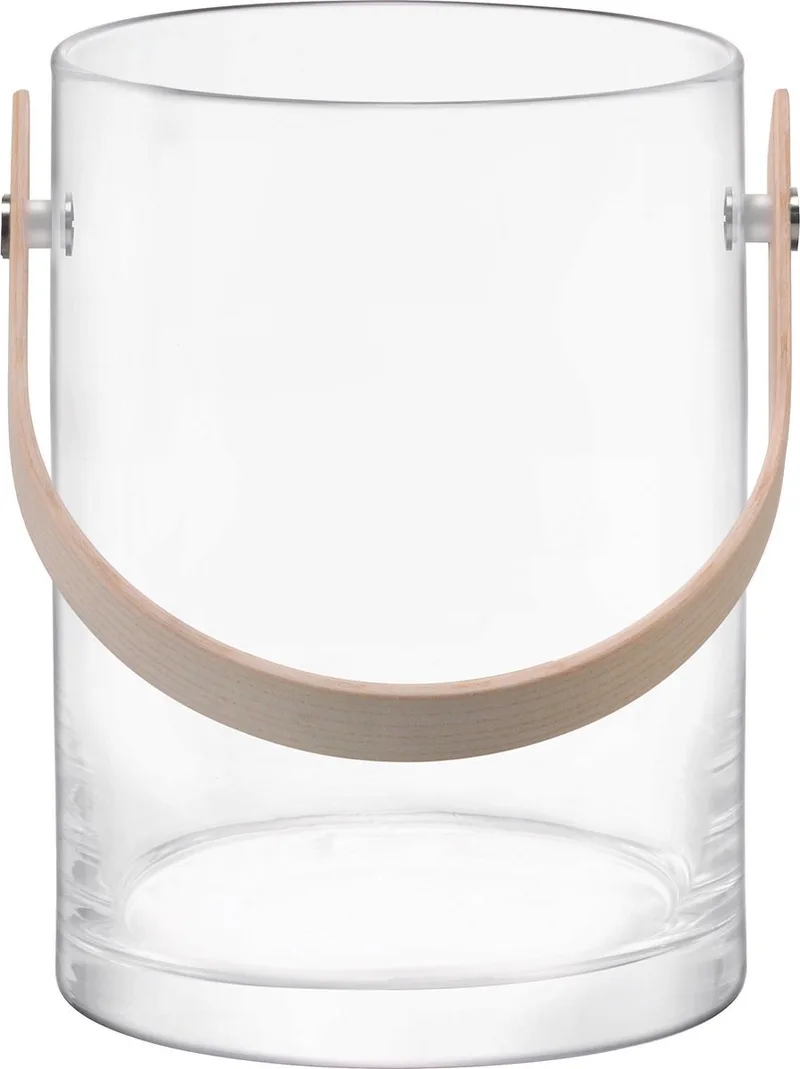 Circle Vaas - Incl. Handvat - Glas - Ø16,5 x 31 cm by LSA International in Transparent – product photo
