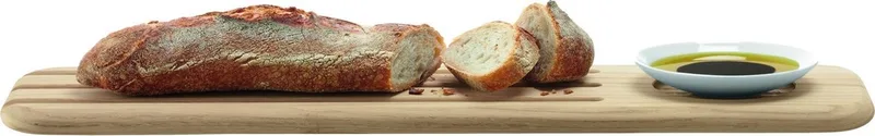 Dine Broodplank - Met Dipschaaltje - 50 cm by LSA International in White – product photo