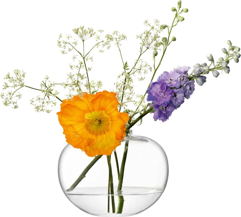 Flower Vaas 15 cm - Glas by LSA International in Transparent – product photo