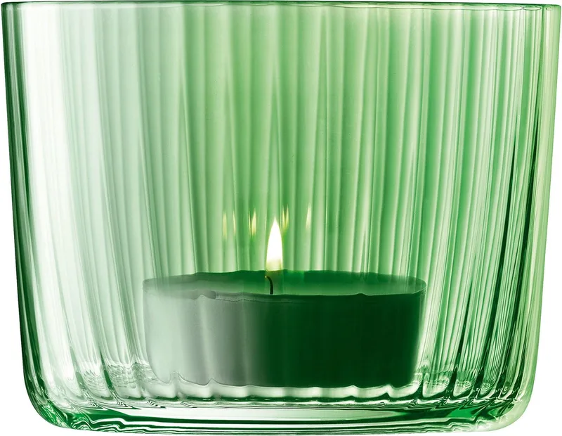 Gems Theelicht Houder 6 cm Set van 4 Stuks Assorti - Glas by LSA International in Green – product photo