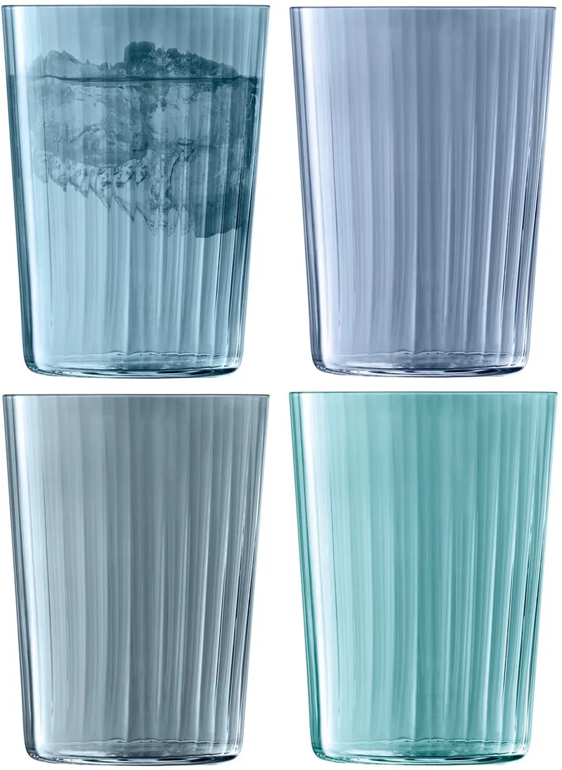 Gems Tumbler Glas 560 ml Set van 4 Stuks Assorti - Porselein by LSA International in Transparent – product photo