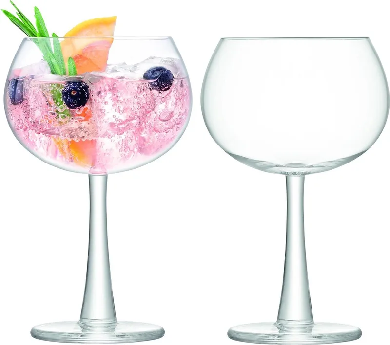 Gin Balloon Glas 420 ml Set van 2 Stuks - Glas by LSA International in Transparent – product photo