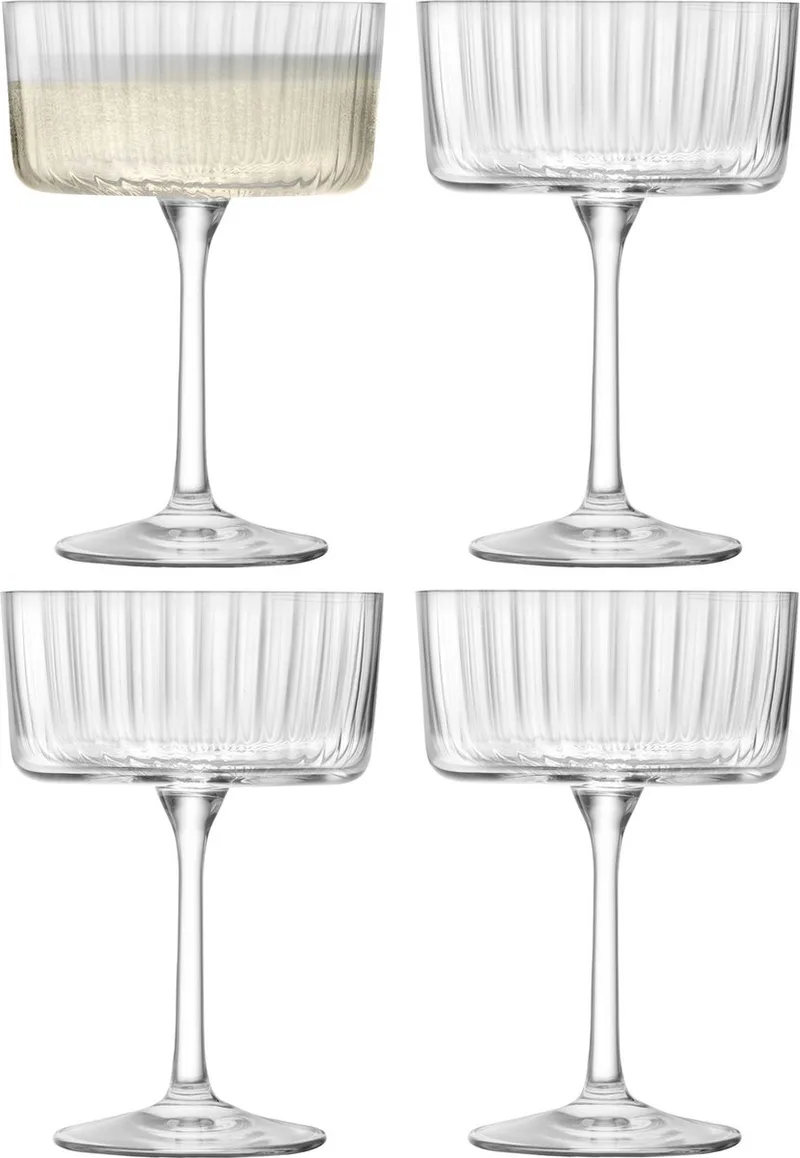 Gio Line Cocktailglas 230 ml Set van 4 Stuks - Glas by LSA International in Transparent – product photo