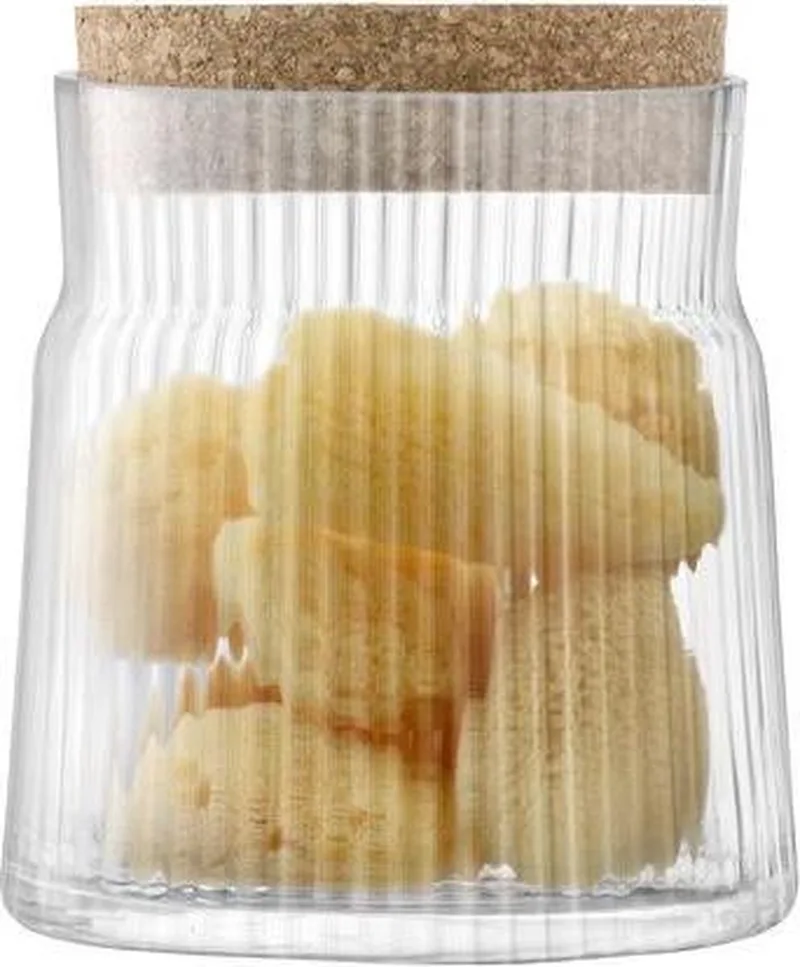 Gio Line Voorraadpot 12,5 cm - Glas by LSA International in Transparent – product photo