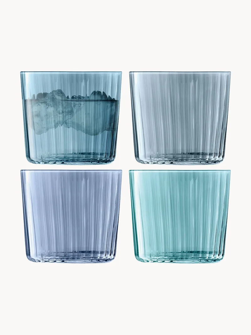 Handbeschilderde tumblers Gems, 4-delig från LSA International – produktbild