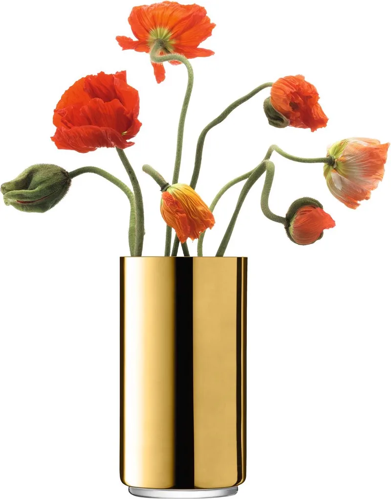 Karat Vaas 26 cm by LSA International in Gold – product photo