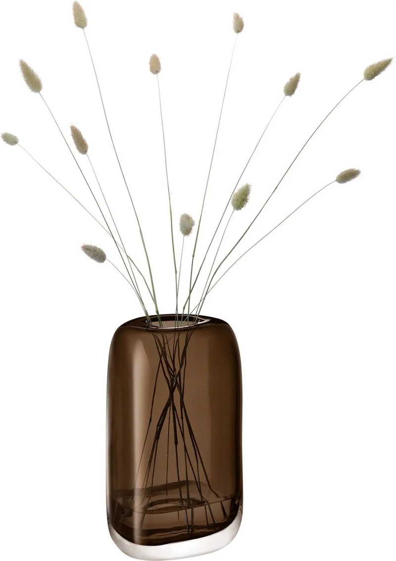 Melt Vaas 24 cm - Glas by LSA International in Brown – product photo
